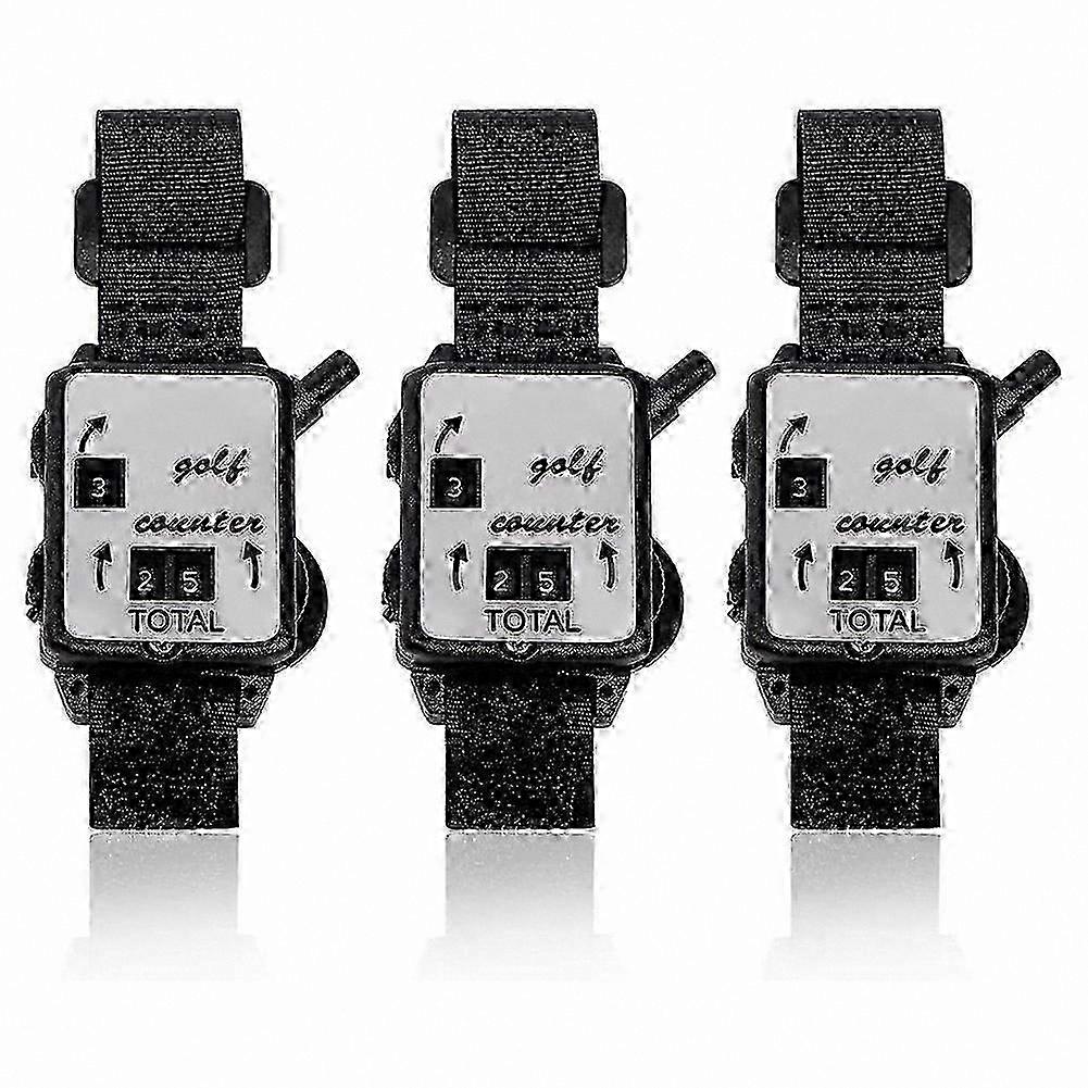 Golf Score Tracker with Stroke & Putts Counter, Auto Reset, 3-Pack Compact tiện ích