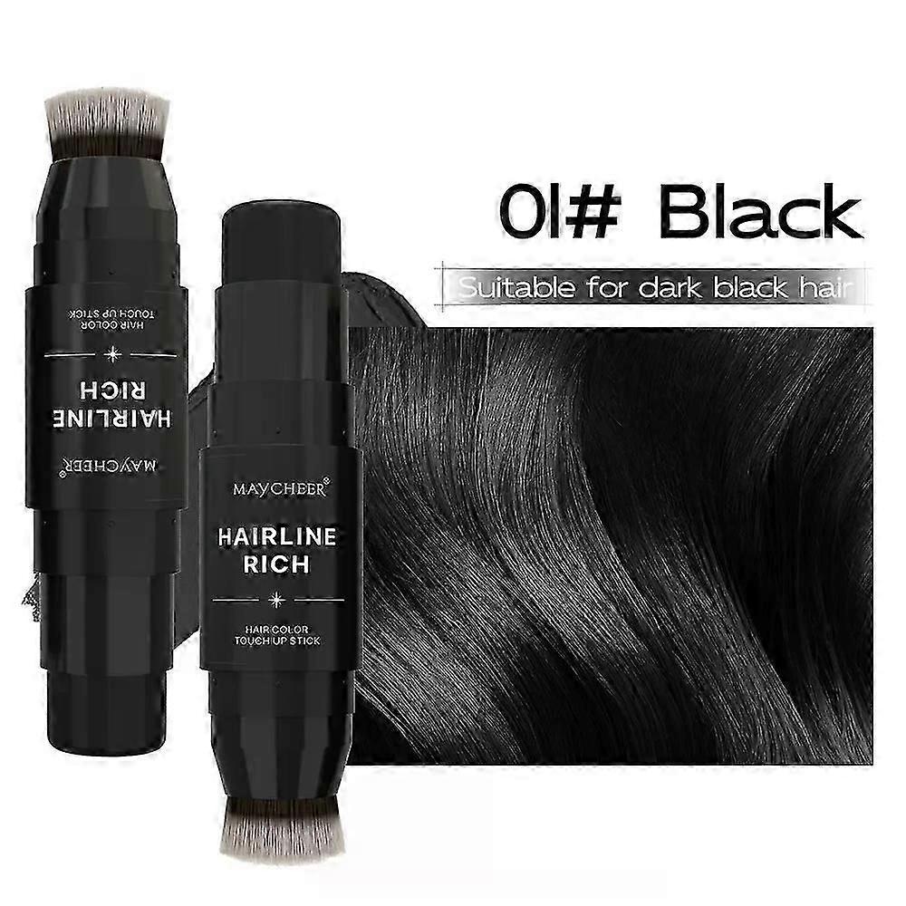 ルートカバーアップスティック、一時的なダブルエンドヘアカラーペンシル、女性のための長持ちするヘアカラーブラシ、理髪とパーソナルのためのルート補正