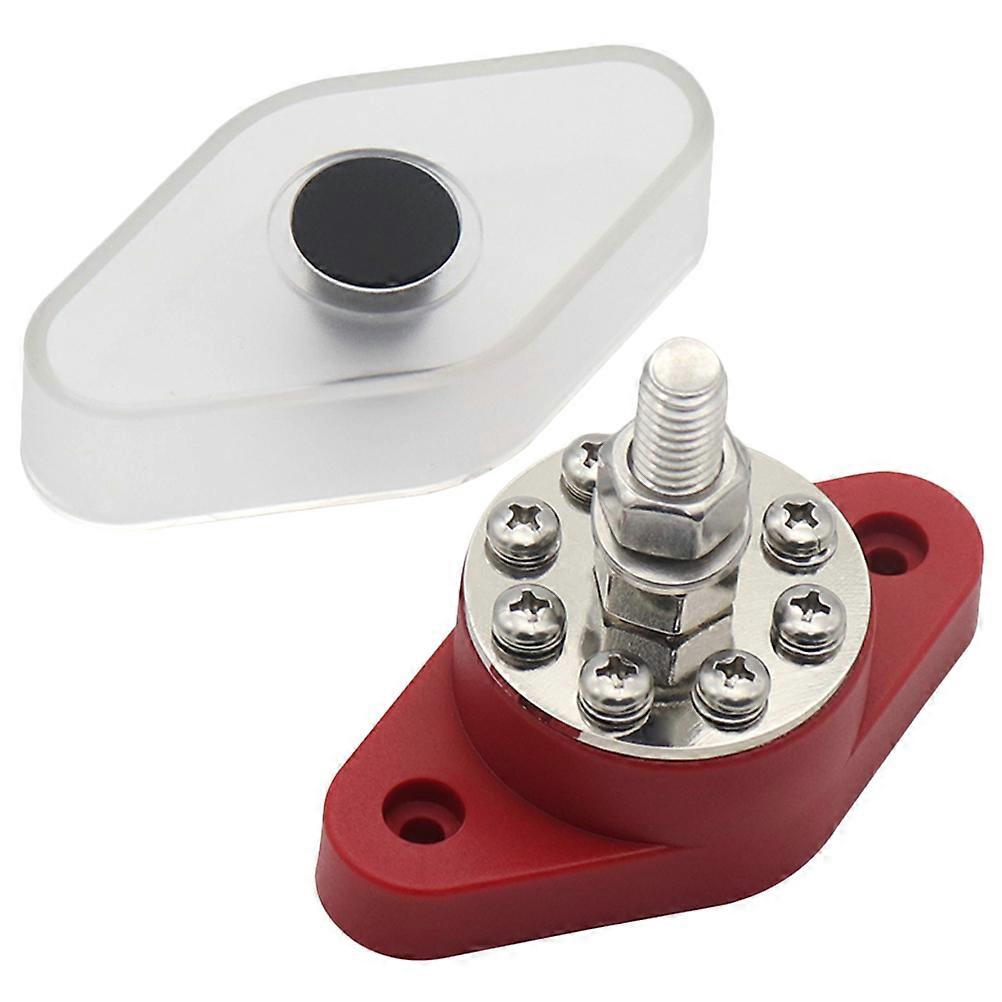 180A Power Distribution Block Terminal Strip Accessory for DIY Enthusiasts Boat Repair 8.5x4.5cm Durable 1Pcs