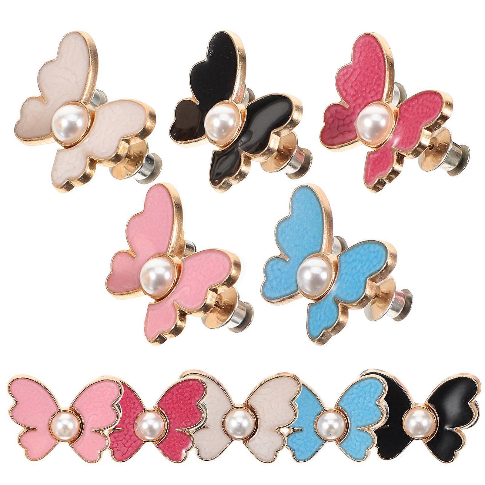 MLINS 10 Pairs Adjustable Waist Buckles for Jeans Buttons and Decorations Pants Waist Buckles