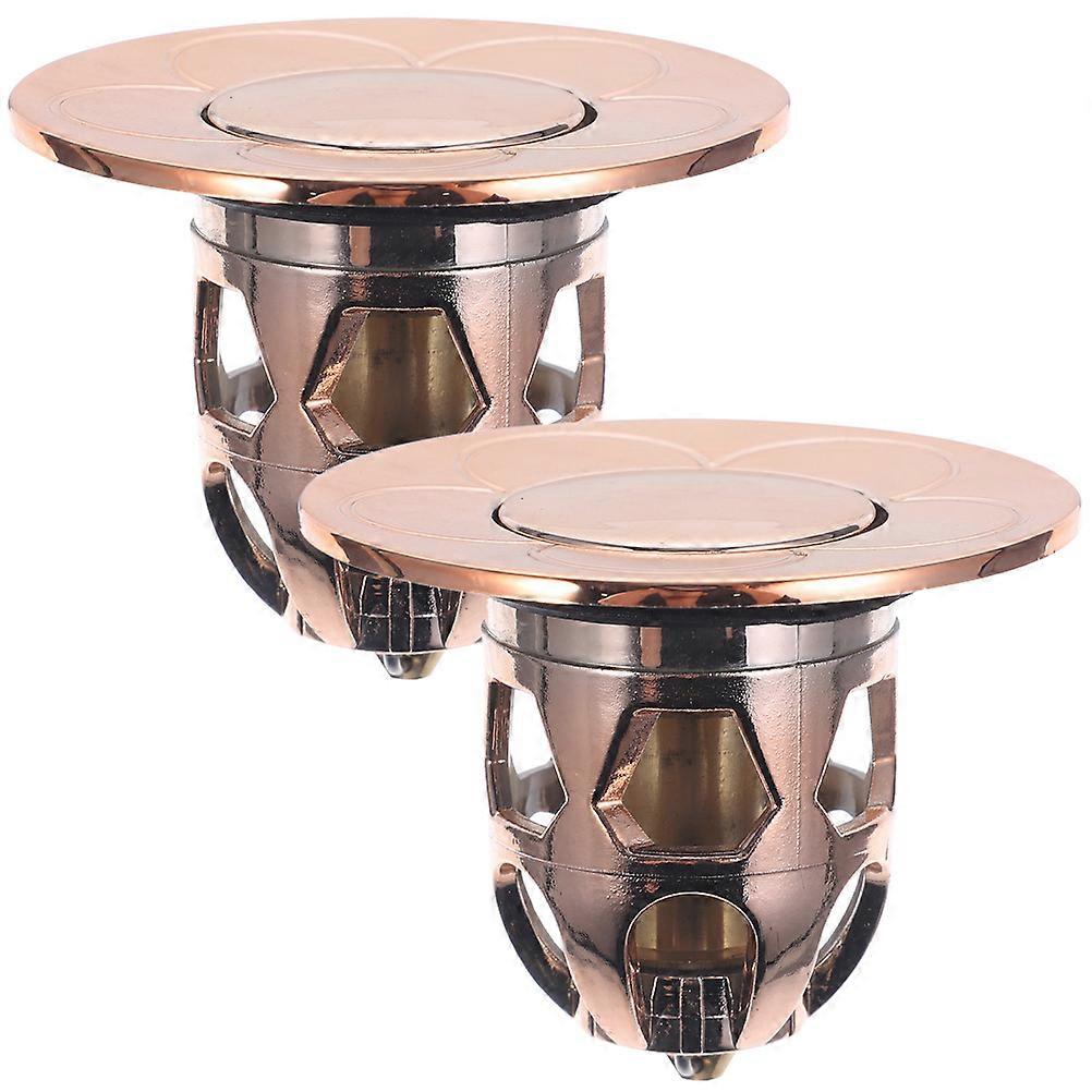 Copper Sink Drain Plug for Bath Tub and Basin Good Sealing No Water Leakage 2 Pcs