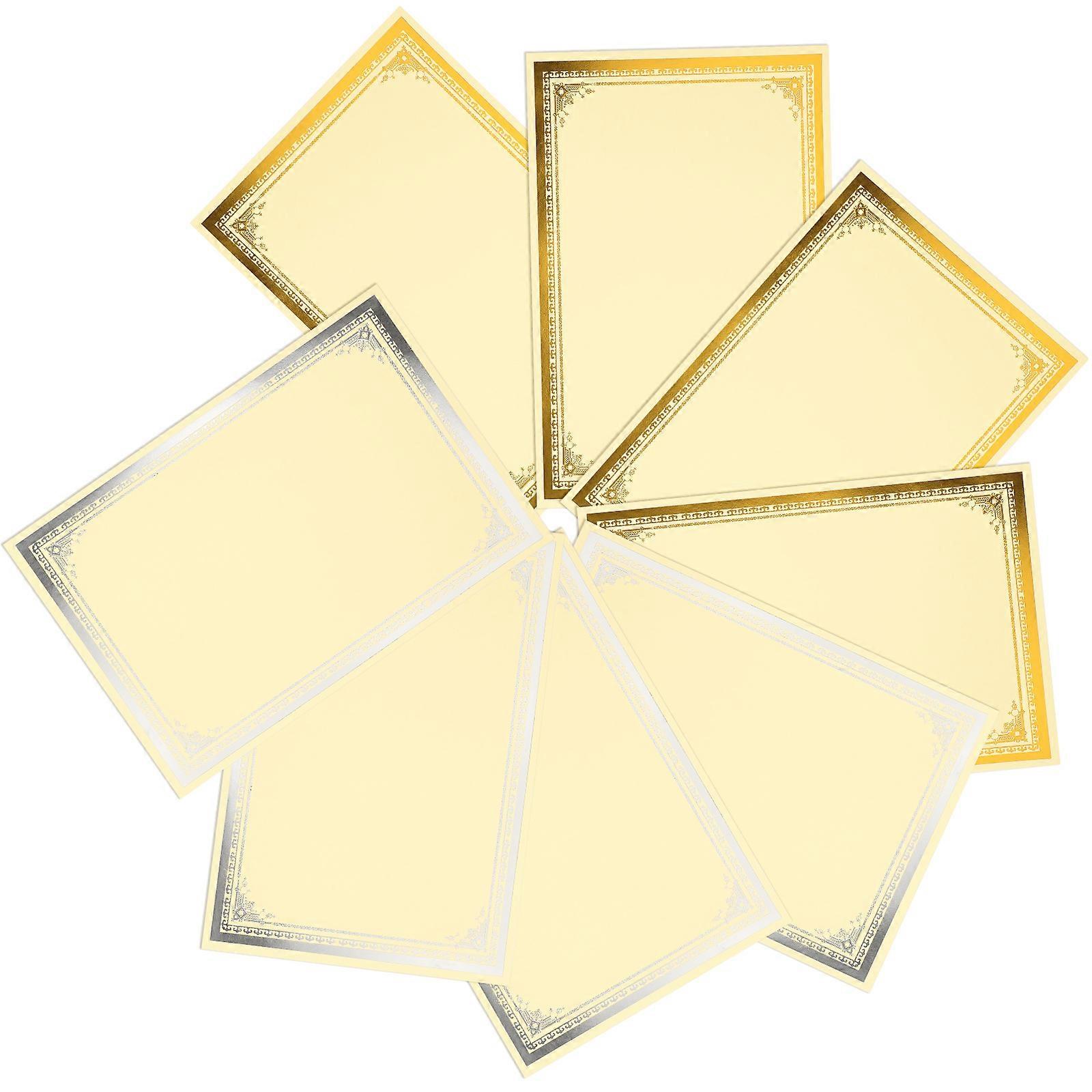 Honor Certificate Blank Papers 8 Pack For Volunteers And Students In Assorted Color Made Of Paper Designed For Handwritten