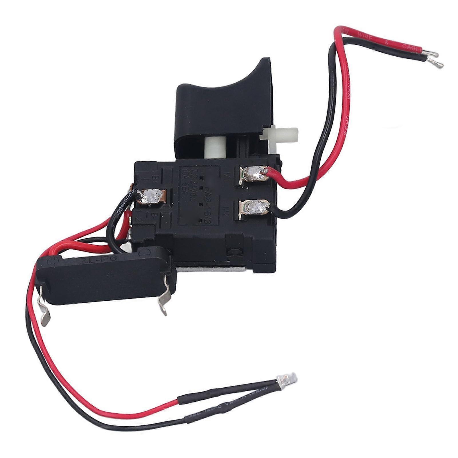 Drill Trigger Switch Speed Control Switch CW CCW Reversible with Light for Drilling Electrical Scenes