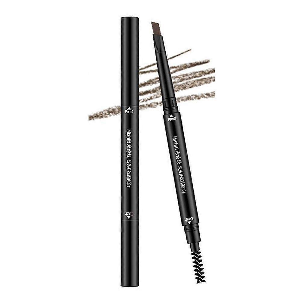 Crayon à sourcils waterproof longue tenue, sans bavure, kit de maquillage naturel pour sourcils avec pinceau pour une tenue impeccable toute la journée