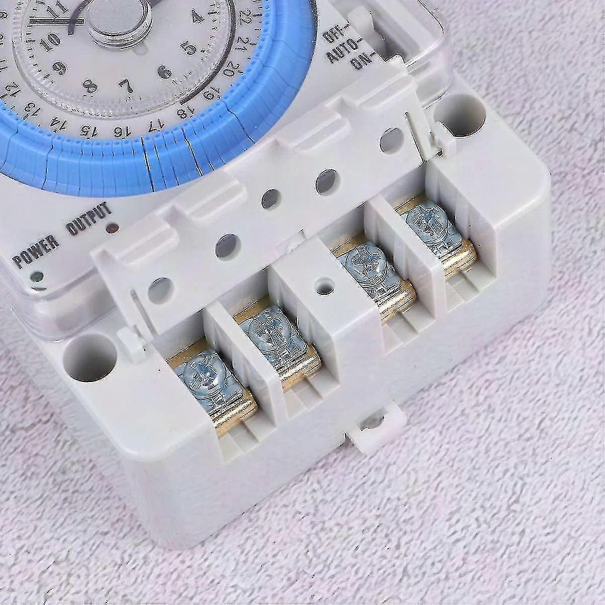 12VAC/DC Mechanical Timer Switch - Precise Kitchen & Outdoor Time Control Portable Timer