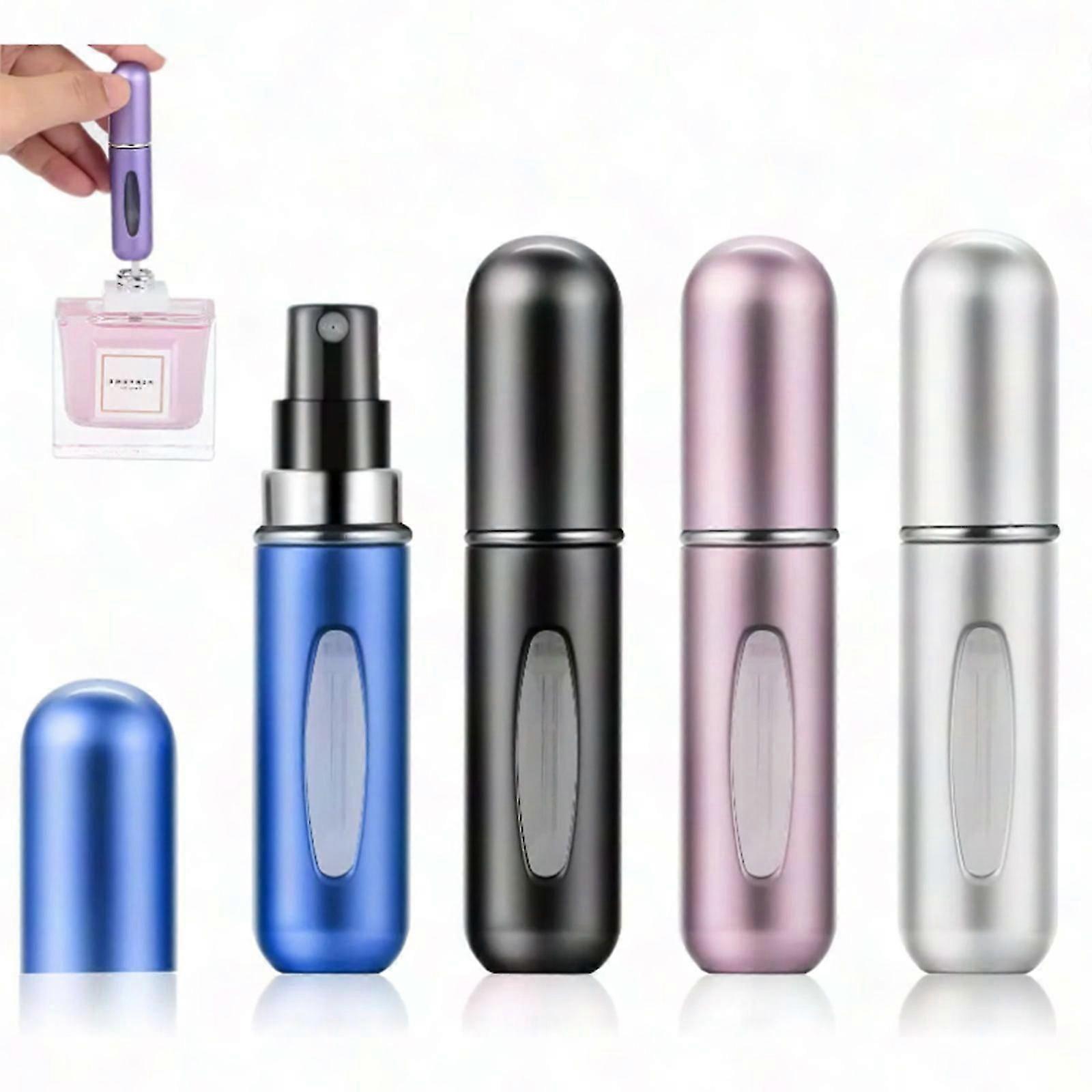 Portable Refillable Perfume Atomizer Bottle - Mini Travel Perfume Spray Pump Case