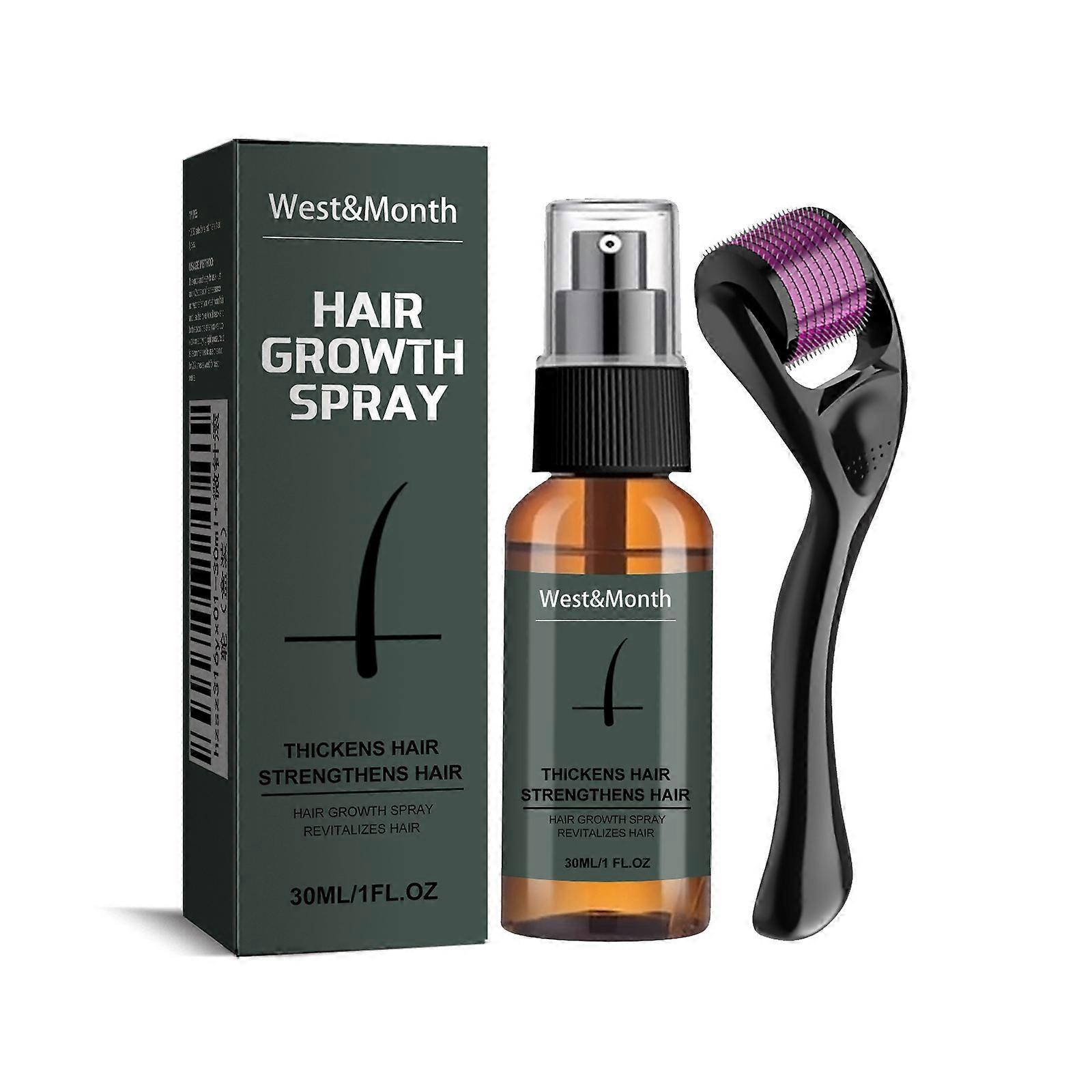 West&Month Herren Bartwuchs Roller Kit Herren Bartwuchsöl Pflegender Enhancer