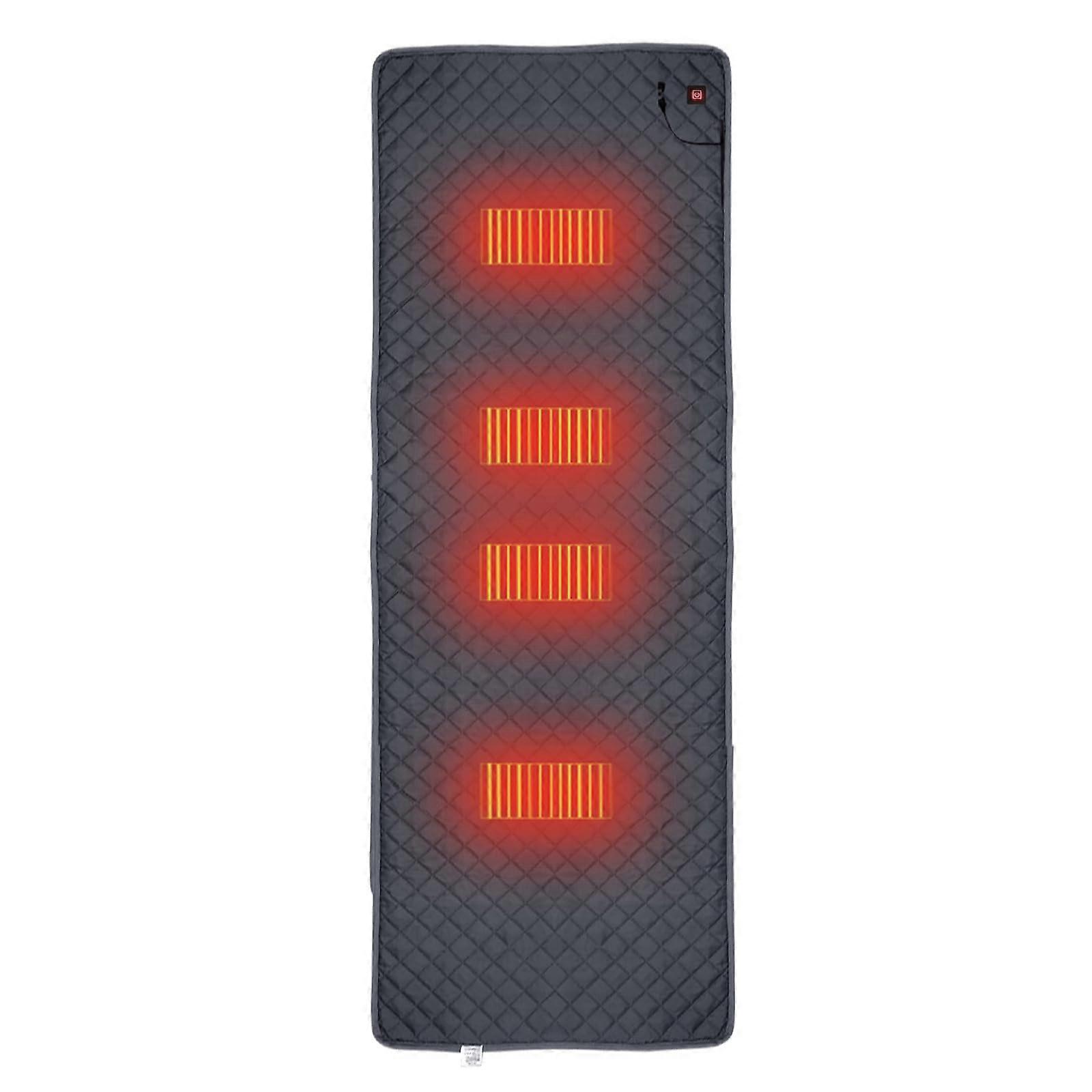 Camping Heated Sleep Bag Pad Heated Sleep Bag Liner Outdoor USB Heating Mat for Home Offices Car Fishing Liner Navy Blue