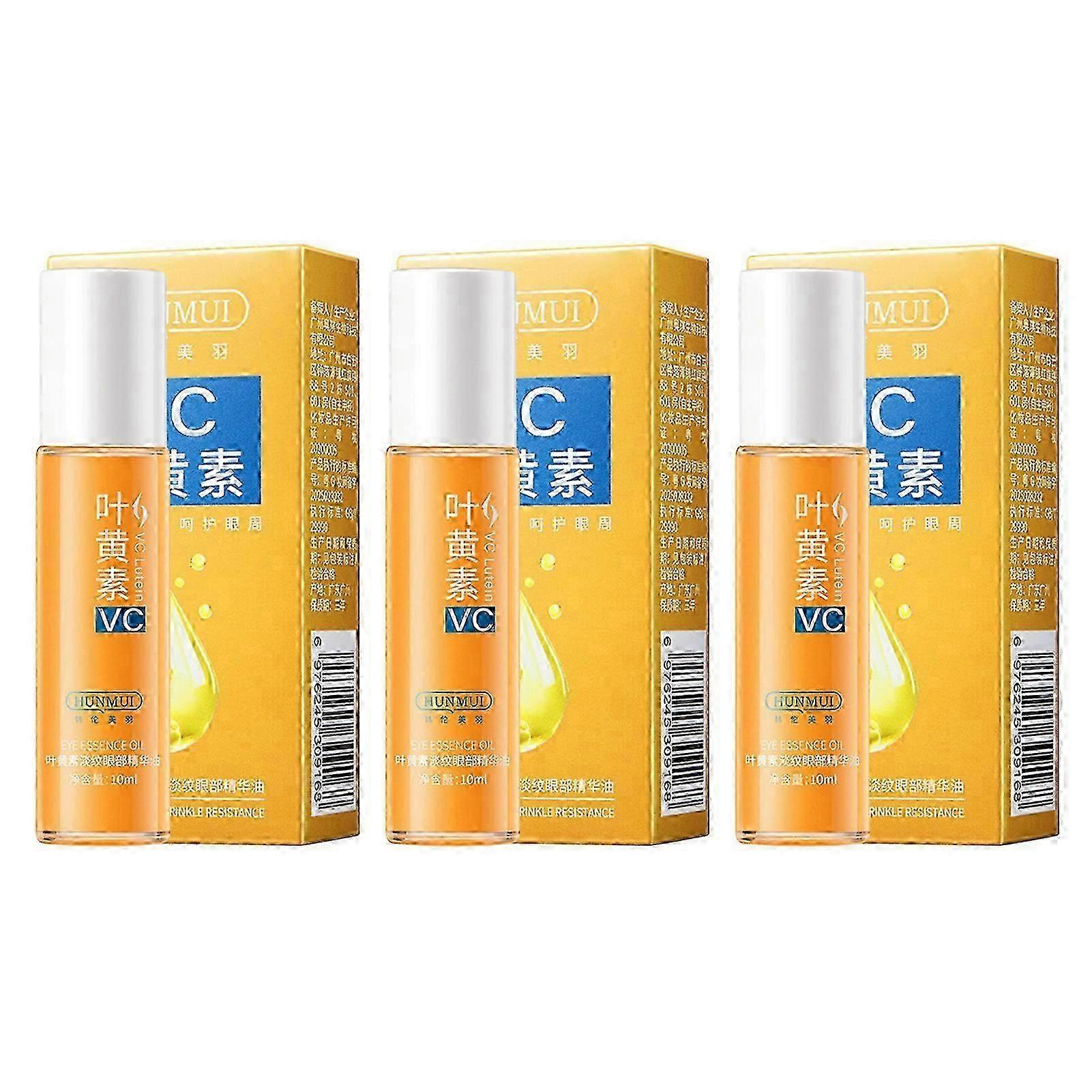 1-3x Anti-Aging Eye Serum Oil for Eye Bags & Dark Circle, Anti-Wrinkle Firming VC Lutein Eye Essence Oil