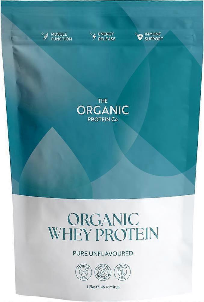 Organic Protein Co Pure Unfalvoured Οργανική Σκόνη Πρωτεΐνης Ορού Γάλακτος 1.2kg - 3 Pack