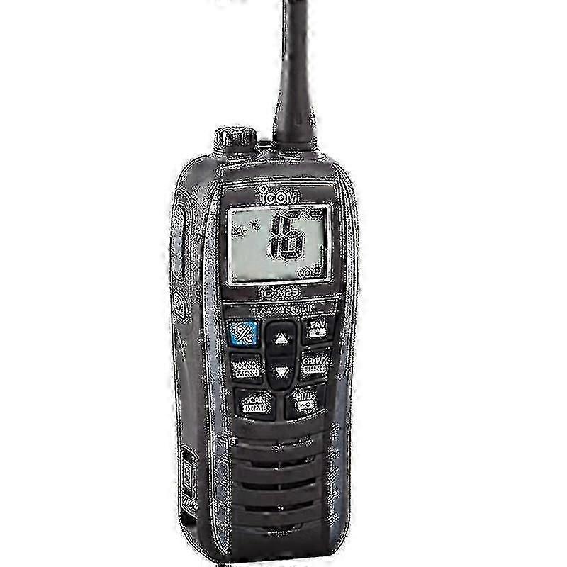 סירה ימית אפור מטאלי קל משקל צף כף יד VHF רדיו IC-M25