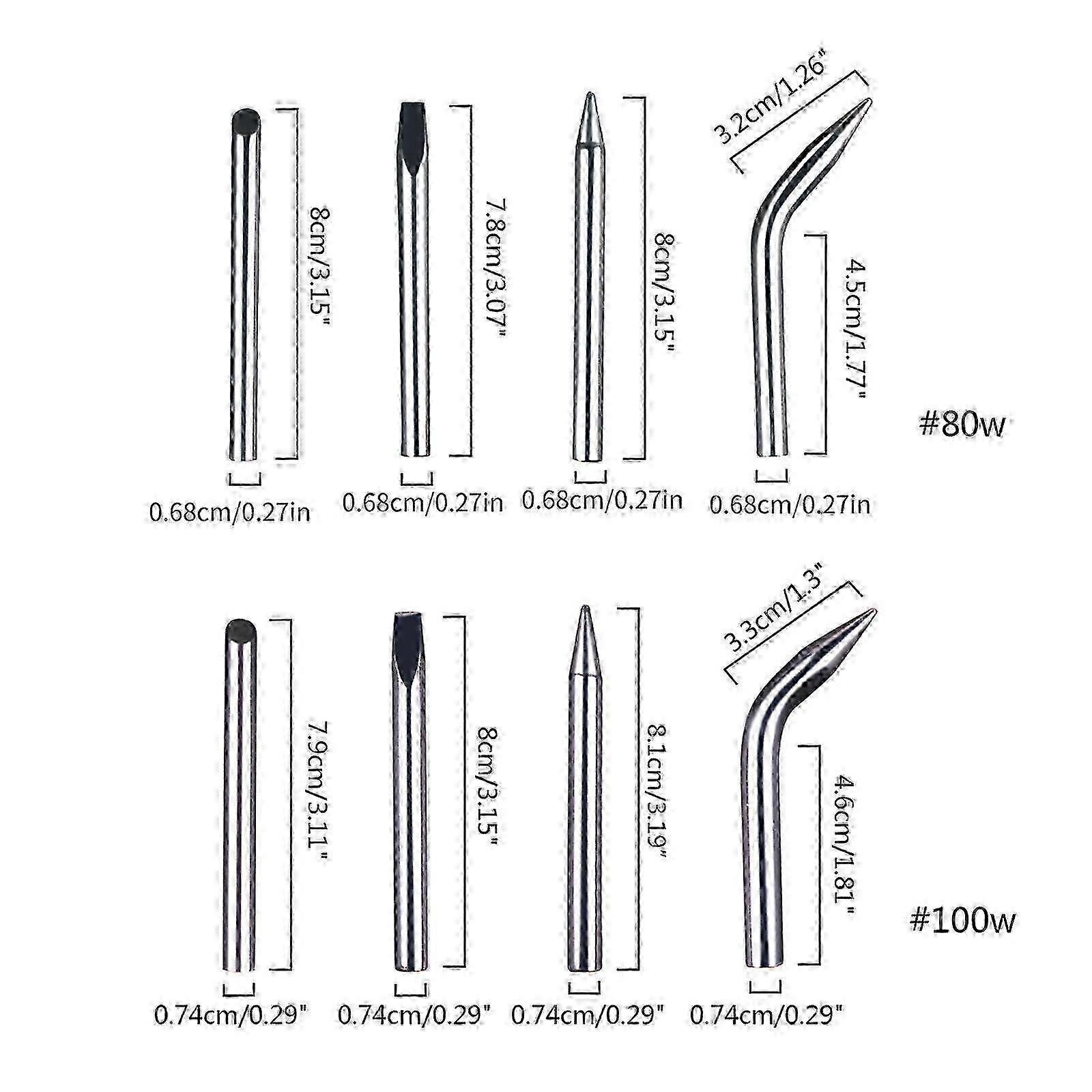 4pcs Soldering Iron Tip Internal Heated Soldering for Head Lead-fre...