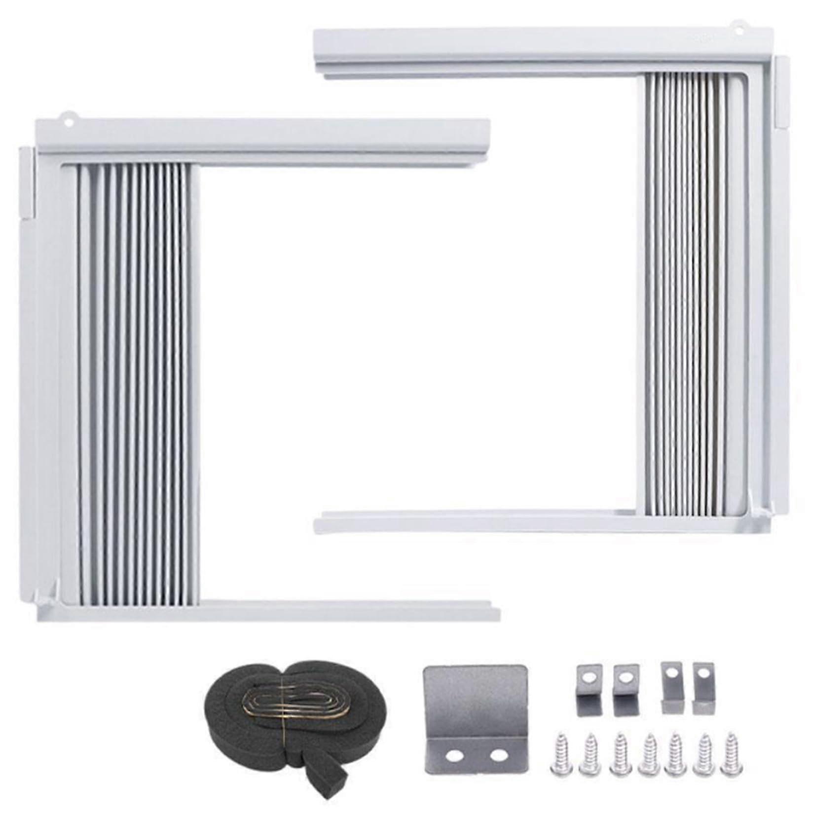 Window Air Conditioner Side Panels With Frame Kit, 2Piece, 14Inch Width, Plastic Replacement Accessories