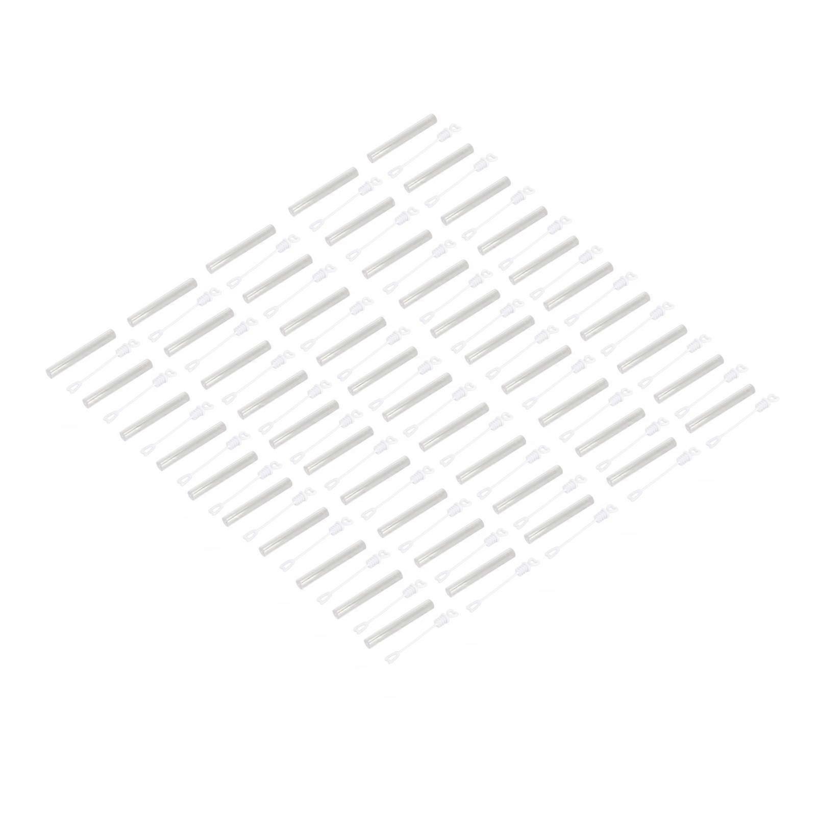 50Pcs Bubble Wand Transparent Appearance Leakproof Lightweight Bubble Wands Bulk for Weddings Party Anniversaries