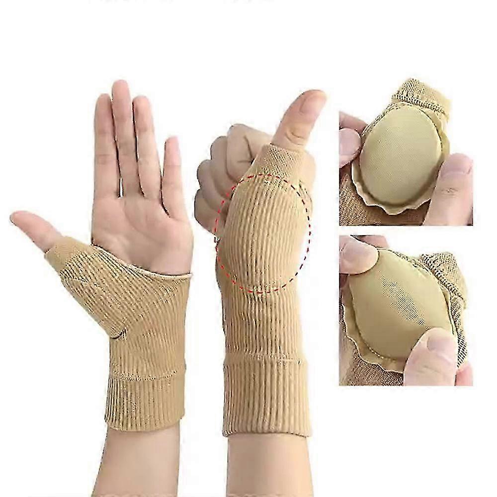 Compression Therapy Gloves Gel Filled Thumb Hand Wrist Support Arth...