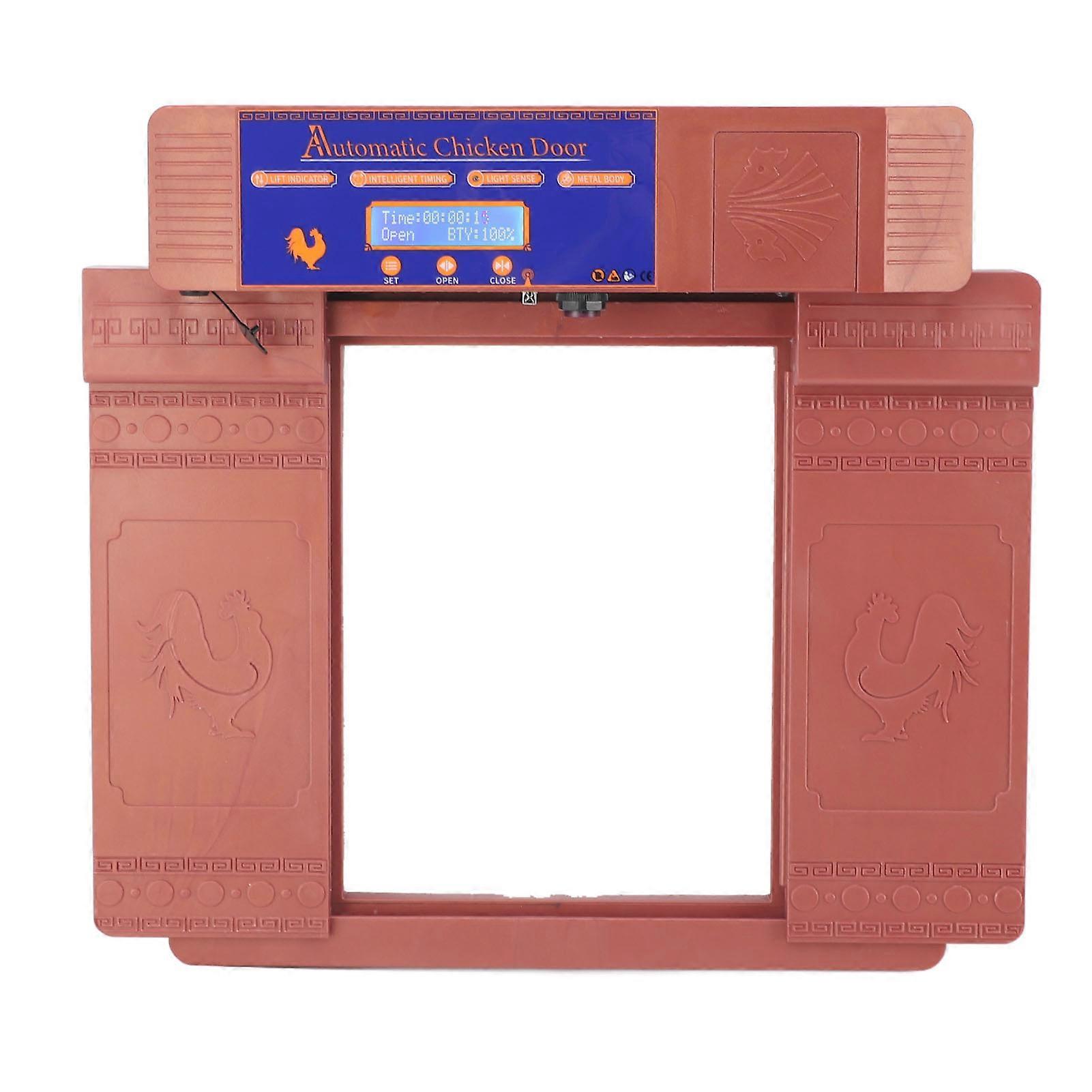 Solar Auto Chicken Coop Door 403x365x85mm with Timer & Remote