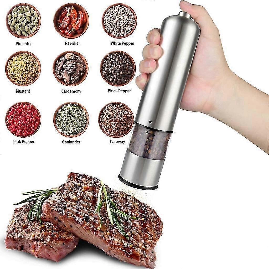 Electric Salt Shaker, Salt & Pepper Mill, Ceramic Grinder