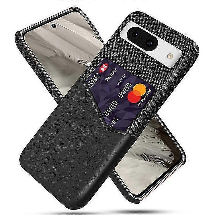 Compatible For Google Pixel 8a Phone Case with Card Slot PU Leather+PC Back Cover