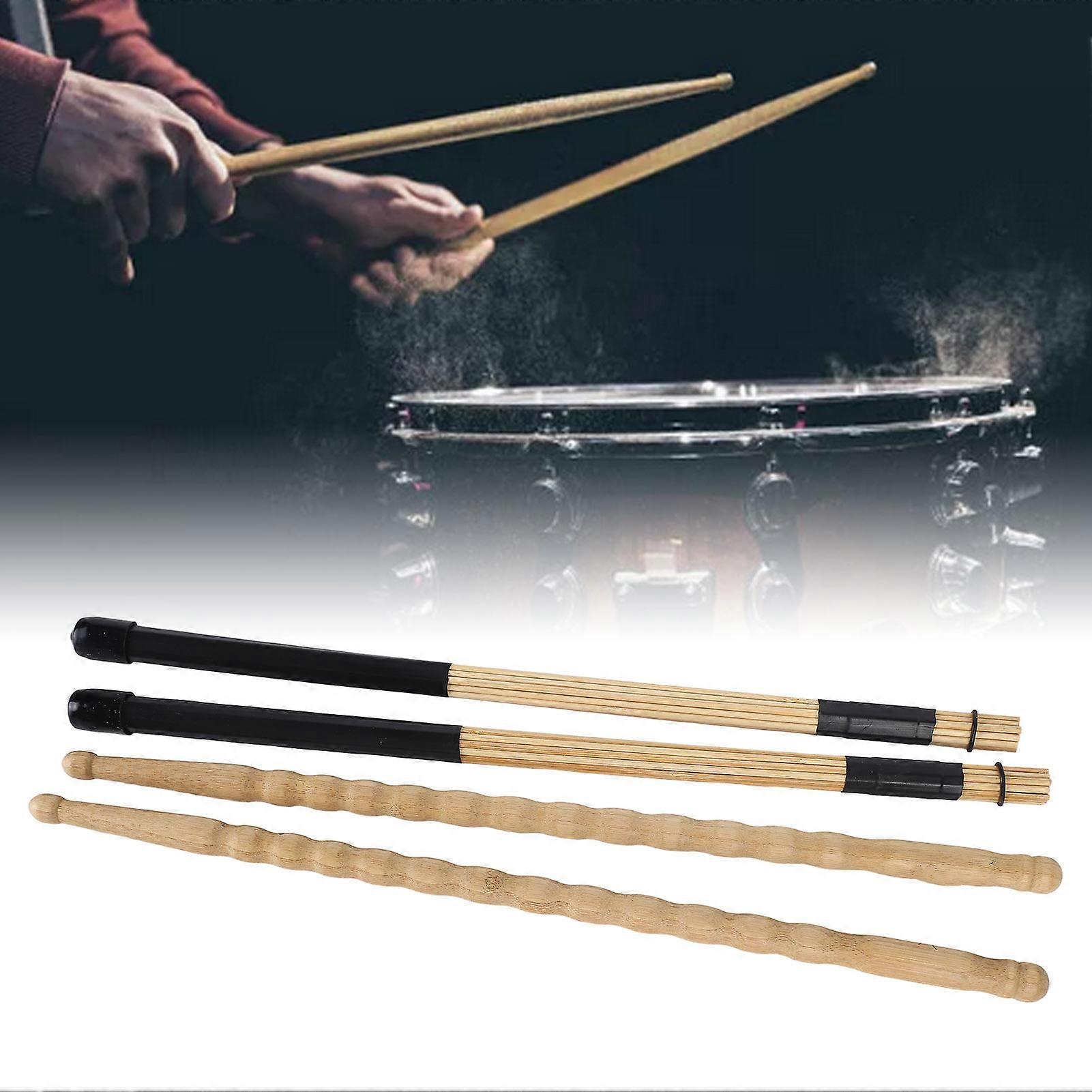 ドラムブラシセットメープルウッドイージーグリップスティック子供大人用