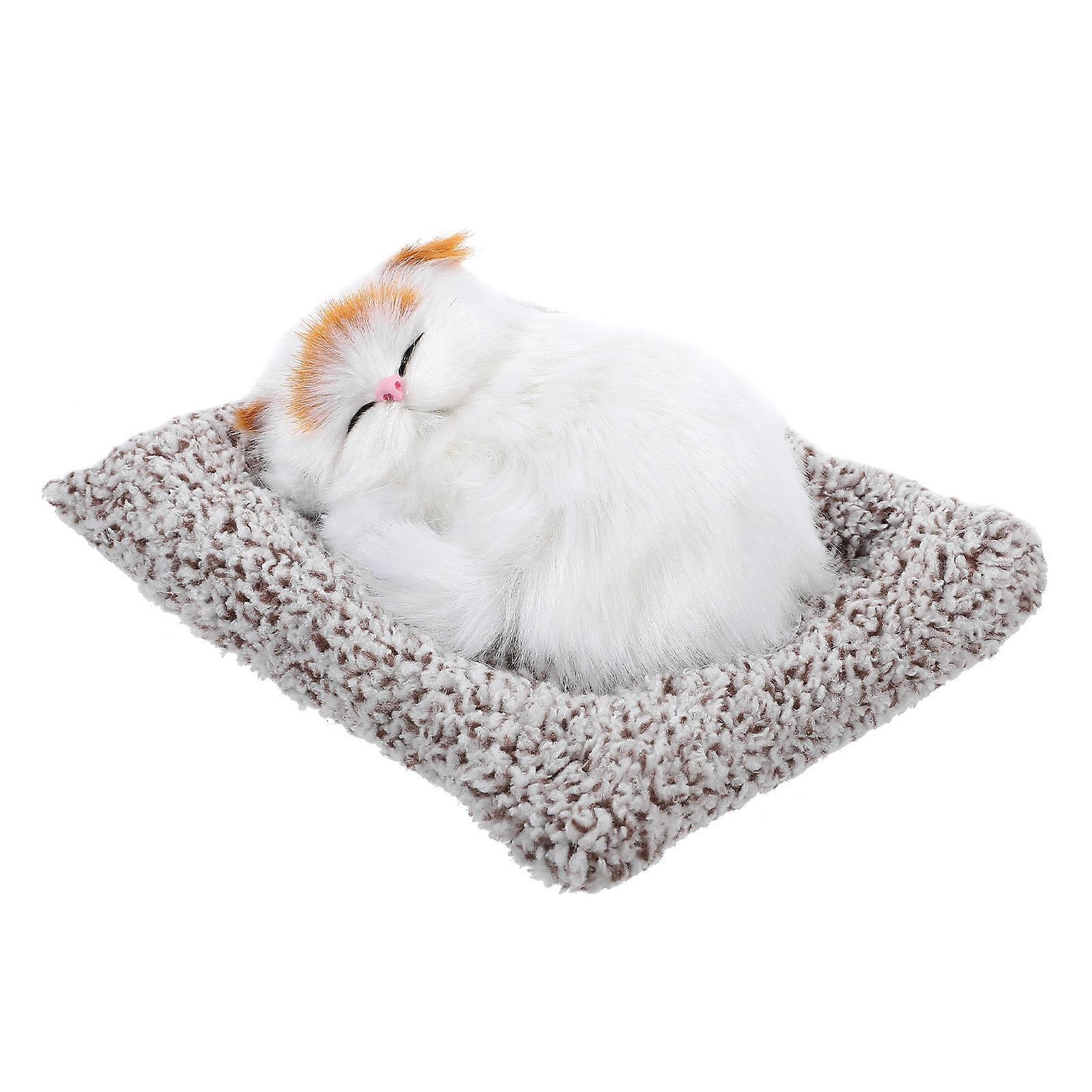Bamboo Charcoal Cat Statue for Air Purification Artificial Fluffy Decoration