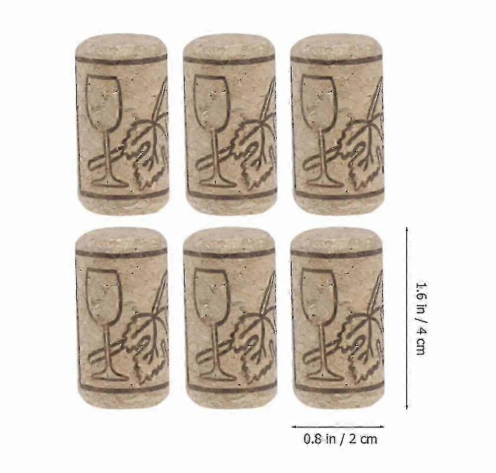 100pcs Reusable Creative Functional Portable Sealing Wine Cork Wine  cs