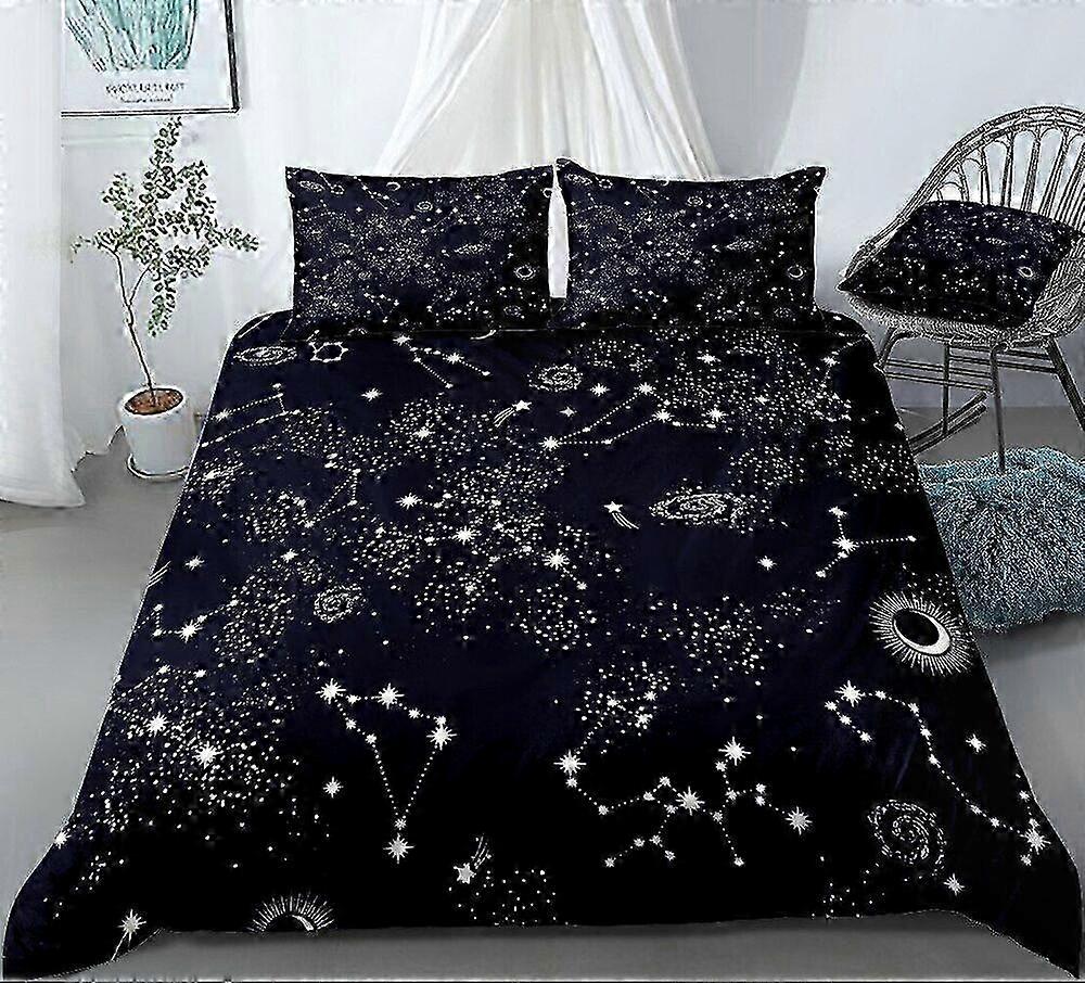 Mörkblå Natthimmel Sängkläder Set för barn Påslakan Collection Hem Sovrum Inredning