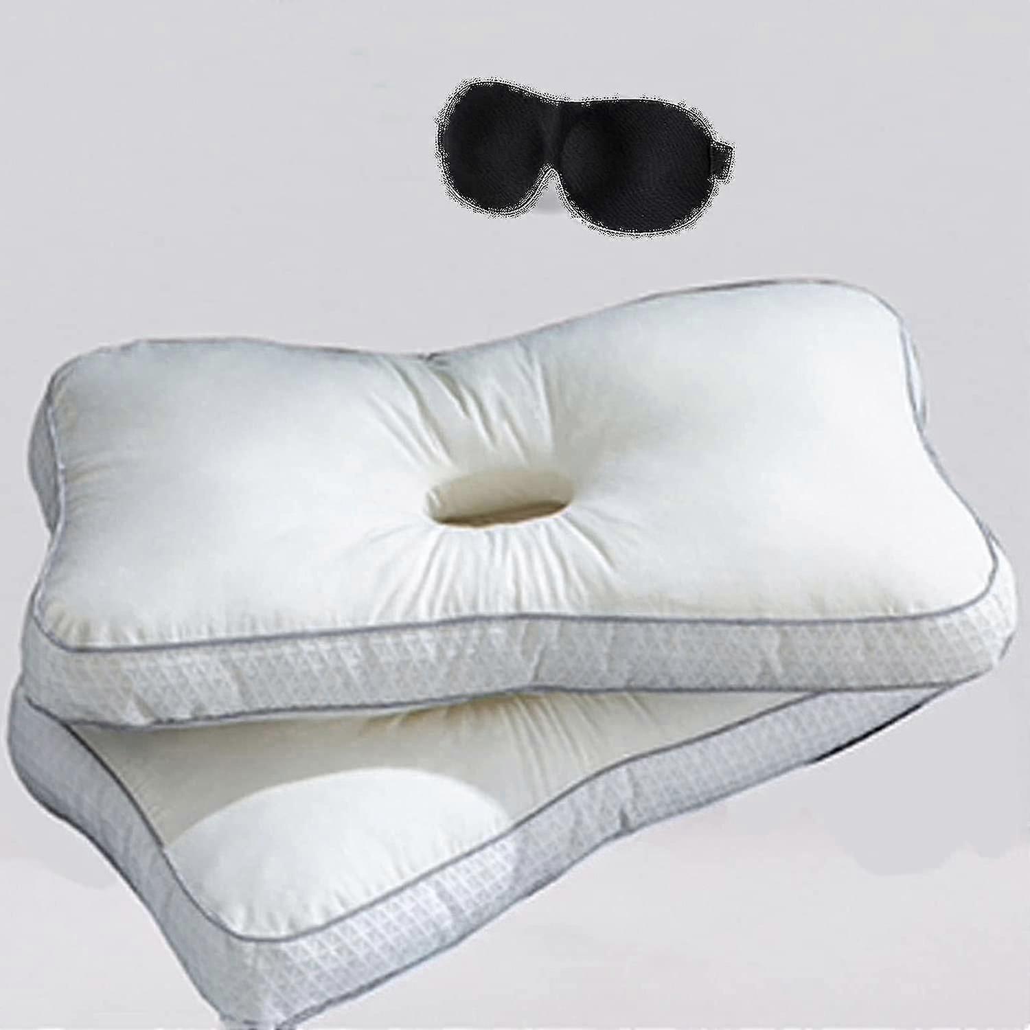 Side sleeper pillow for ear protection