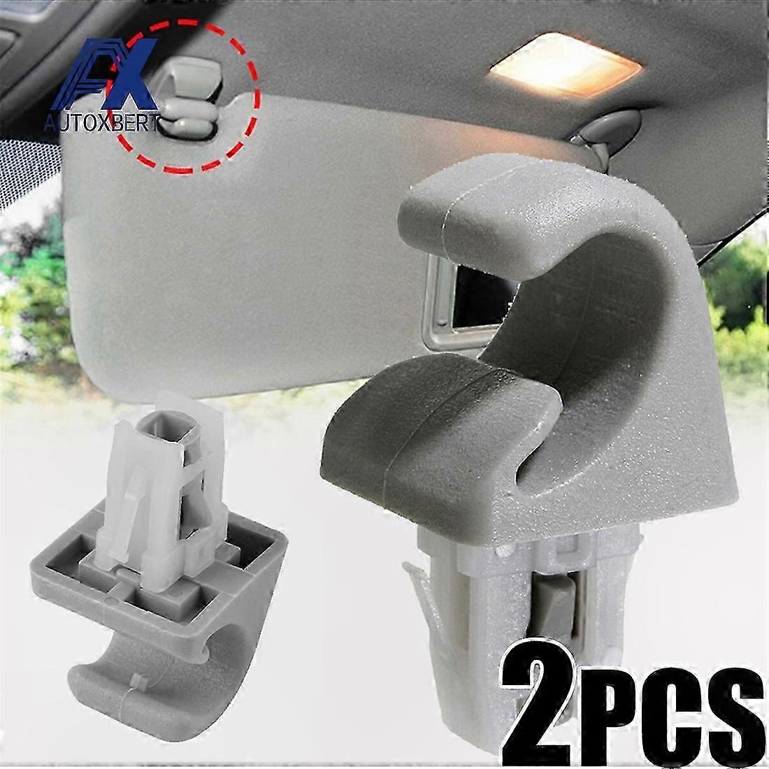 Gray Sun Visor Hook Holder Clip Bracket for Car Accessories Replacement