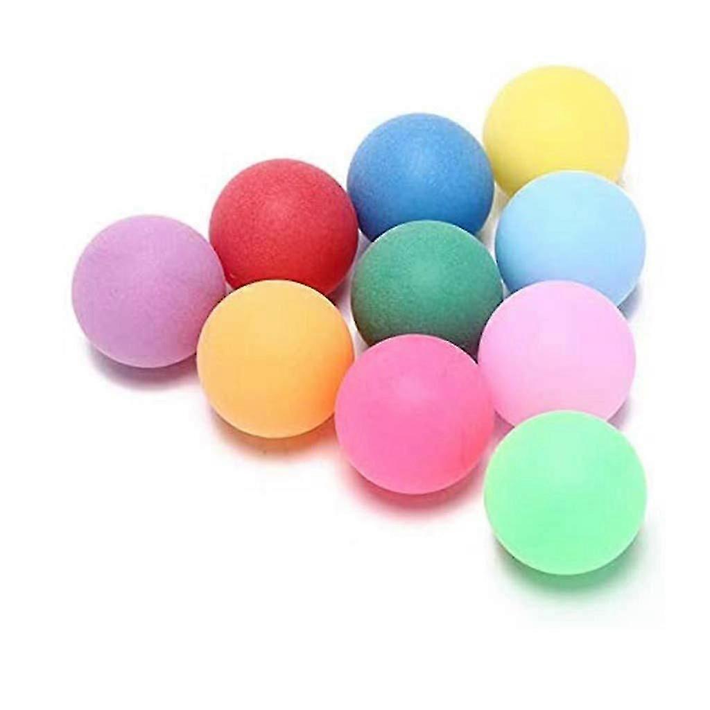 50Pcs Colored Ping Pong Balls - 40mm 2.4g Entertainment Table Tennis Balls, Carnival Decoration