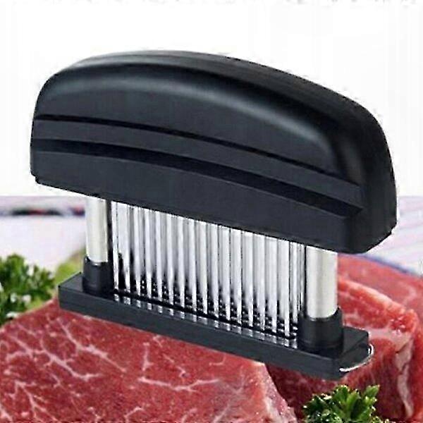 Meat Tenderizer 48 Needles Black, Quick Tenderizing for Juicy & Easy Cooking