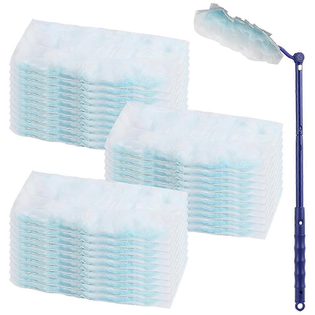 30 Dust Cloth with 1 Handle, Microfibre Dust Cloth Duster