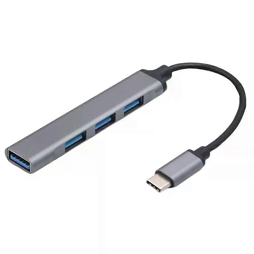 4-Port USB 3.0 Hub Adapter 5Gbps USB Splitter USB C To USB Hub Multiple USB 3.0 Hub USB Port Expander for Laptop