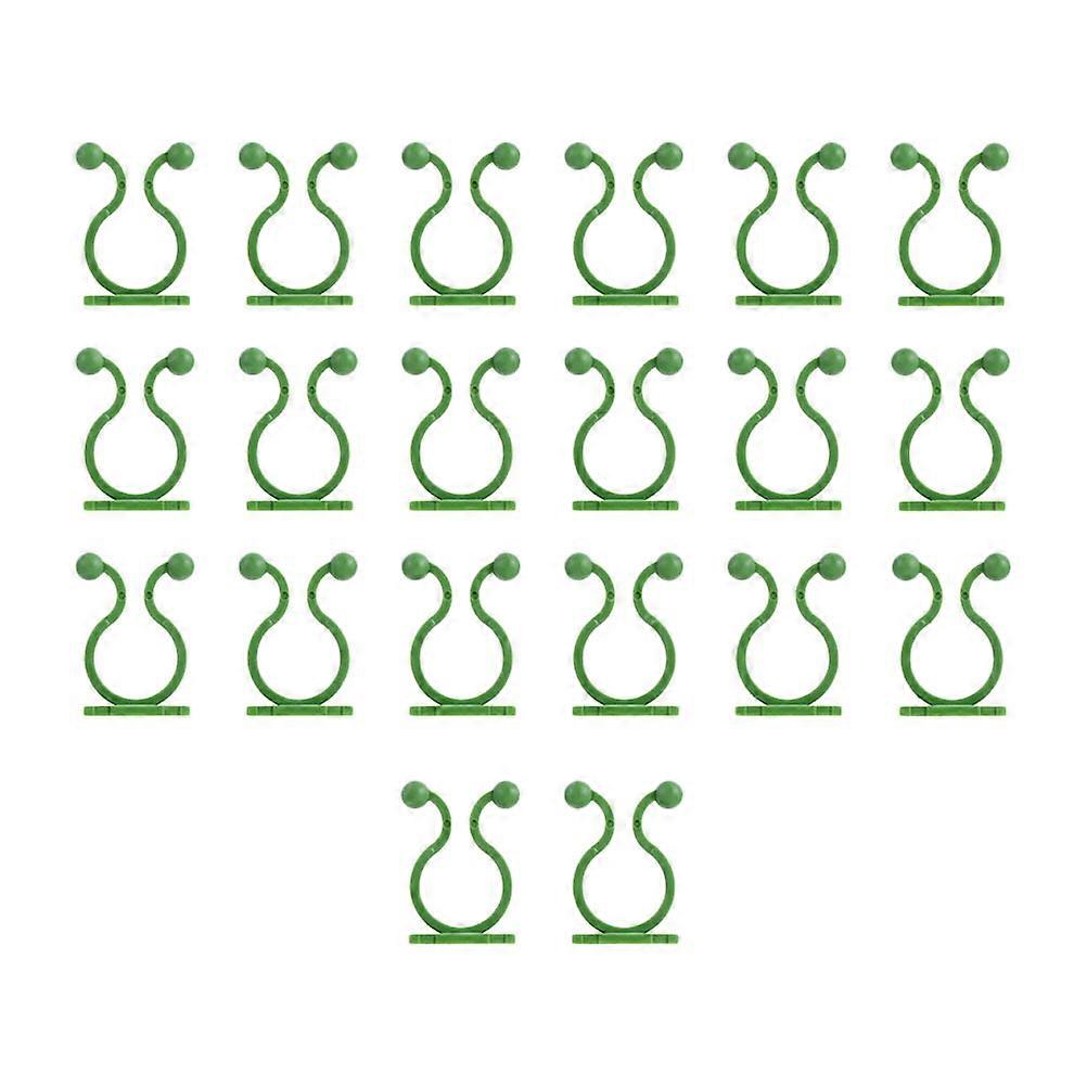 Green Plant Fixture Hook for Wall Use Plastic Material 80Pcs Set