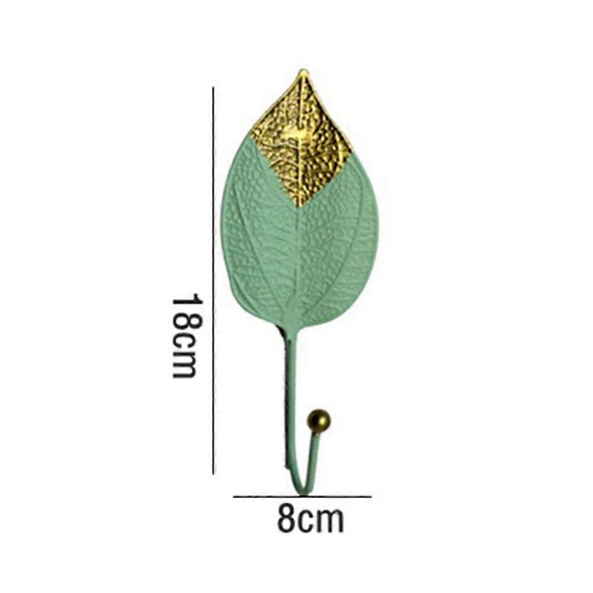 Wrought Iron Leaf Wall Hook for Kitchen Bathroom Door Towel Hooks