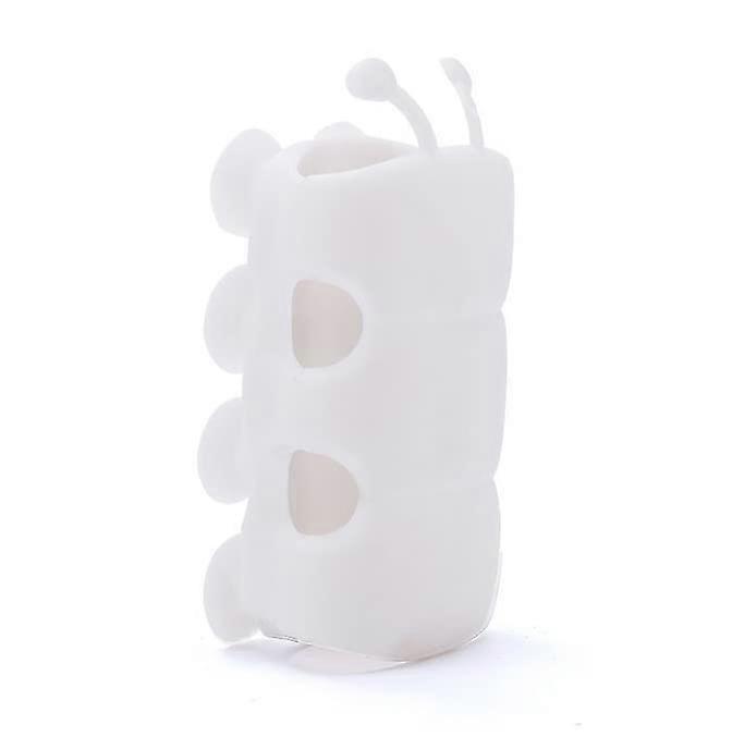 Silicone Shower Head Holder Adhesive White Moisture-Proof Creative Shape Compatible with Smooth Surfaces