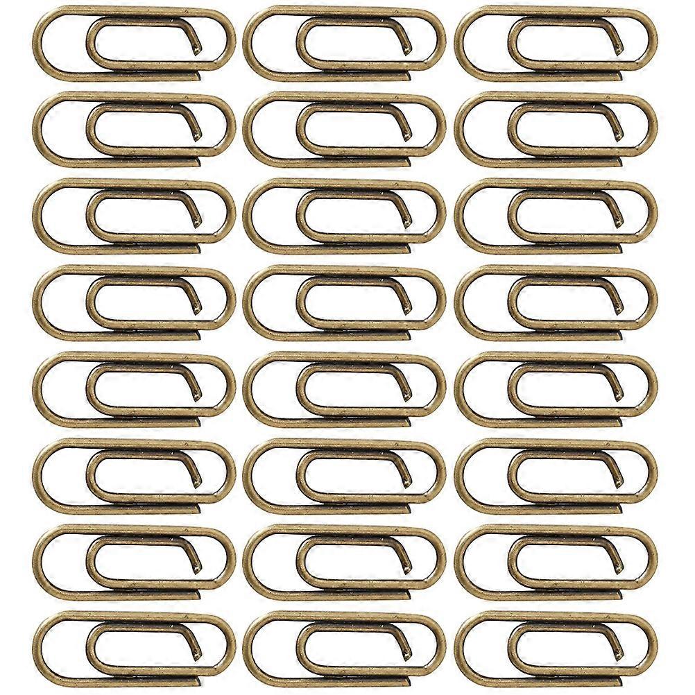 Paper Clips 400Pcs Daily Life Office Workers Golden Simple Bookmarking Rectangular