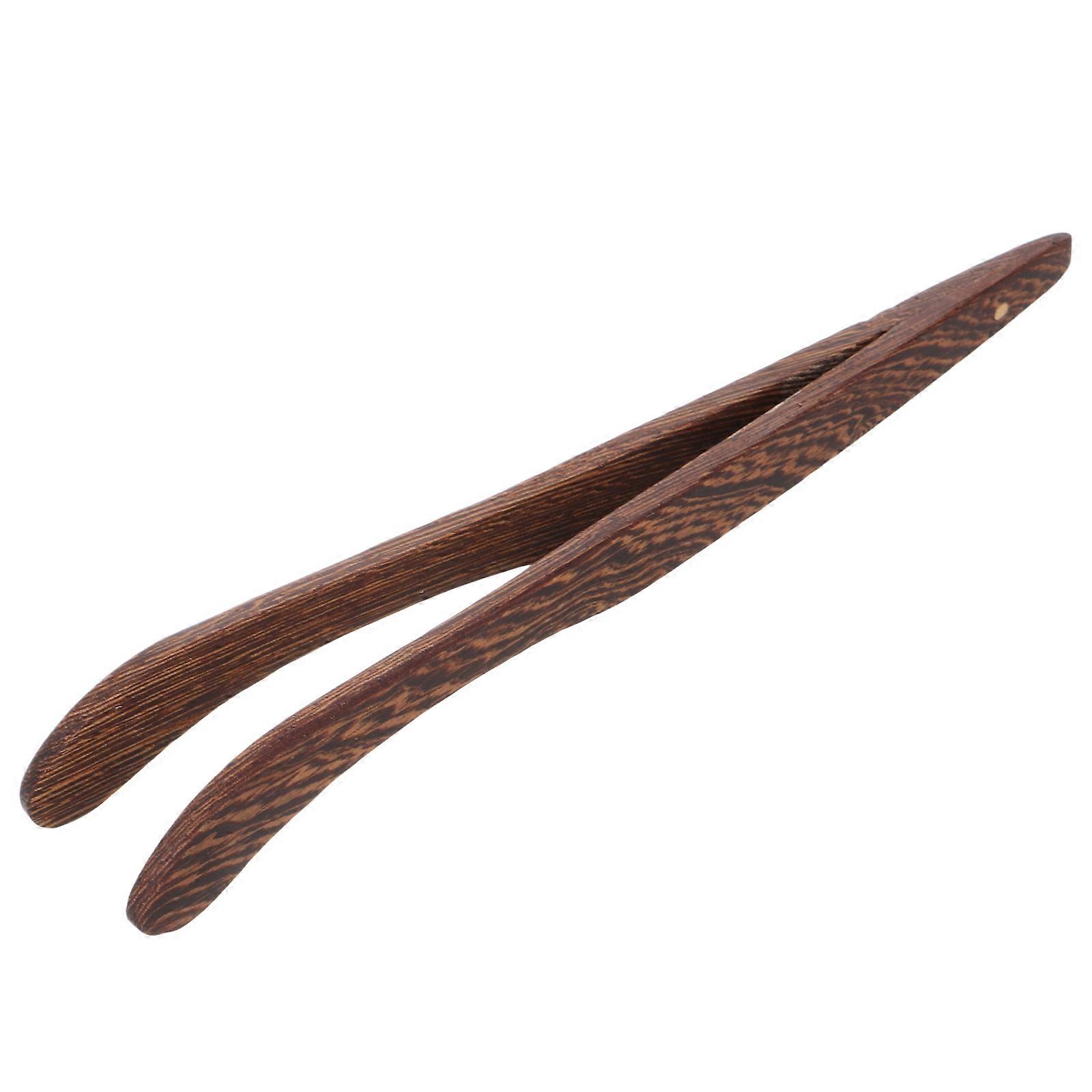 Tea Serving Tongs Wooden Tea Accessory for Kitchen Use 3Pcs Set