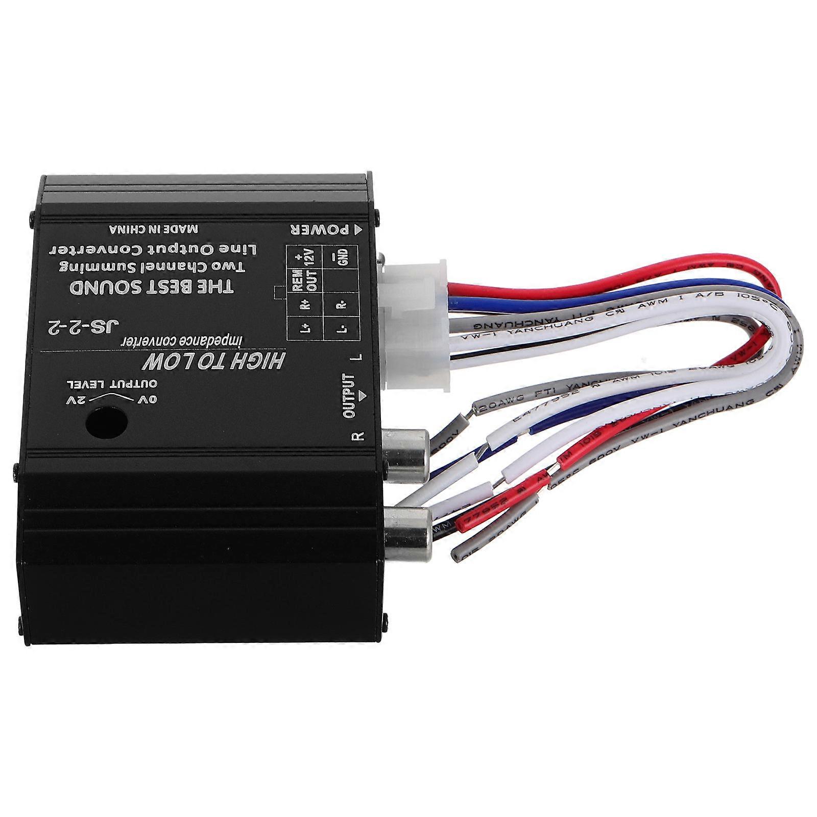 Metal Car Audio Converter High to Low Adapter for Vehicle Sound Conversion