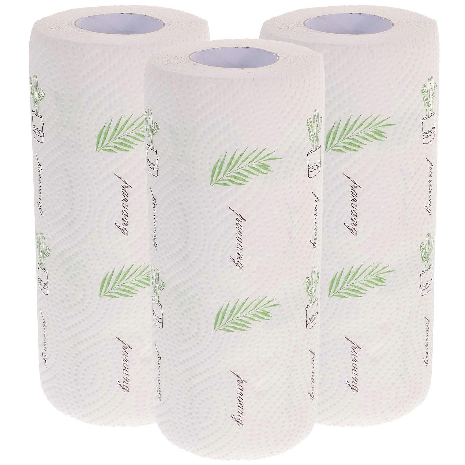 Adorable Design Kitchen Wipe Paper 12 Rolls For Families Grease-Proof Efficient Cleaning Solution In Assorted Colors
