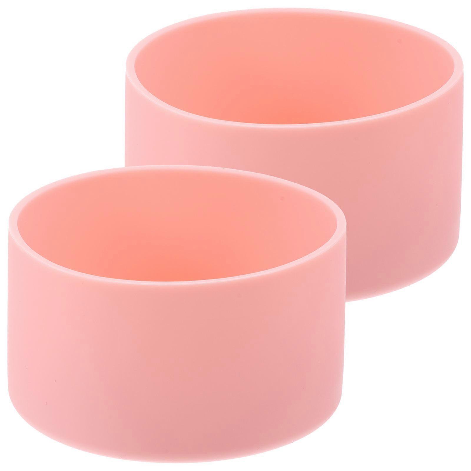 Protective Silicone Bottom Sleeve For Glass Bottle And Tumbler Assorted Color Easy To Clean 4Pcs
