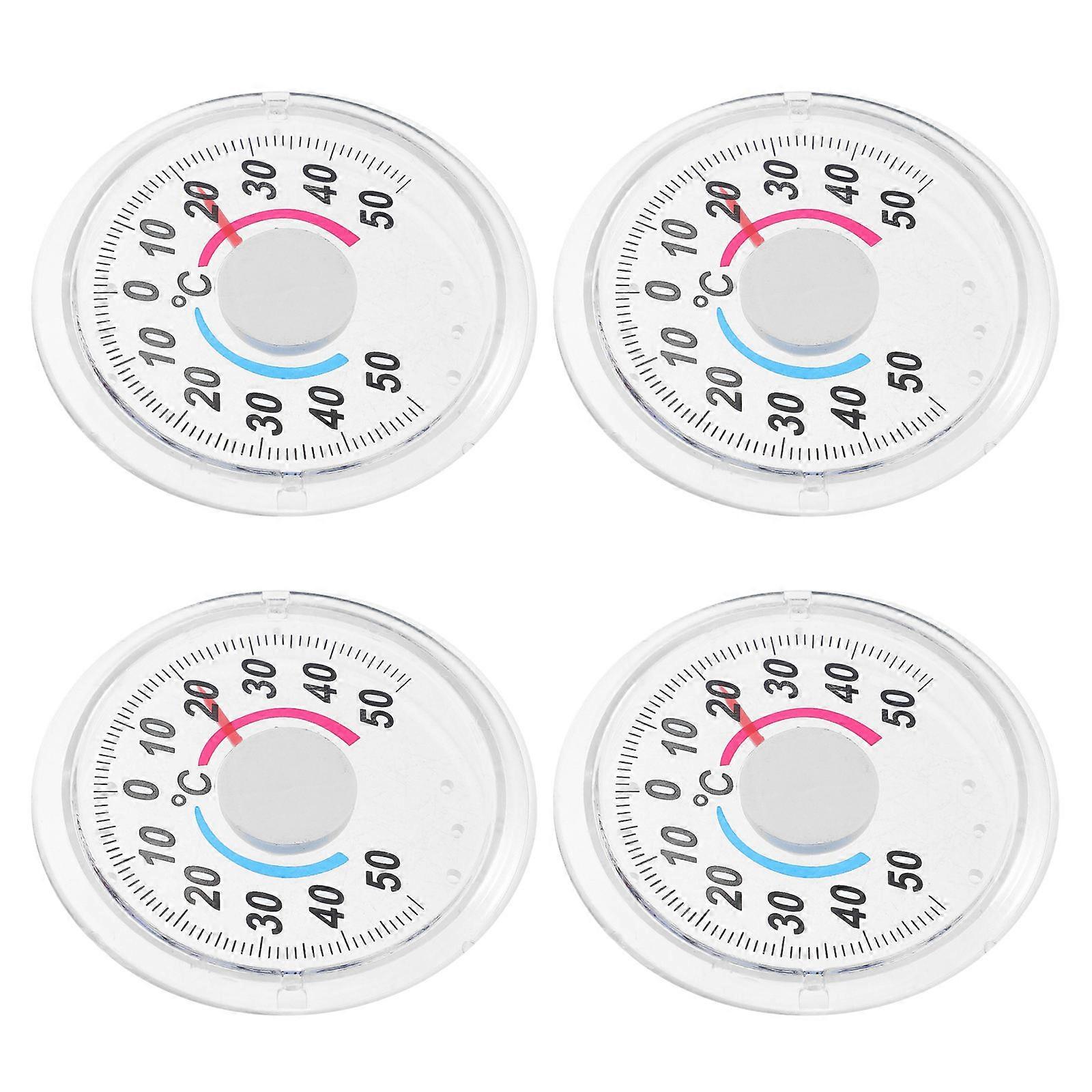Temperature Gauge Round Weather Monitor for Home and Garden Use 16Pcs