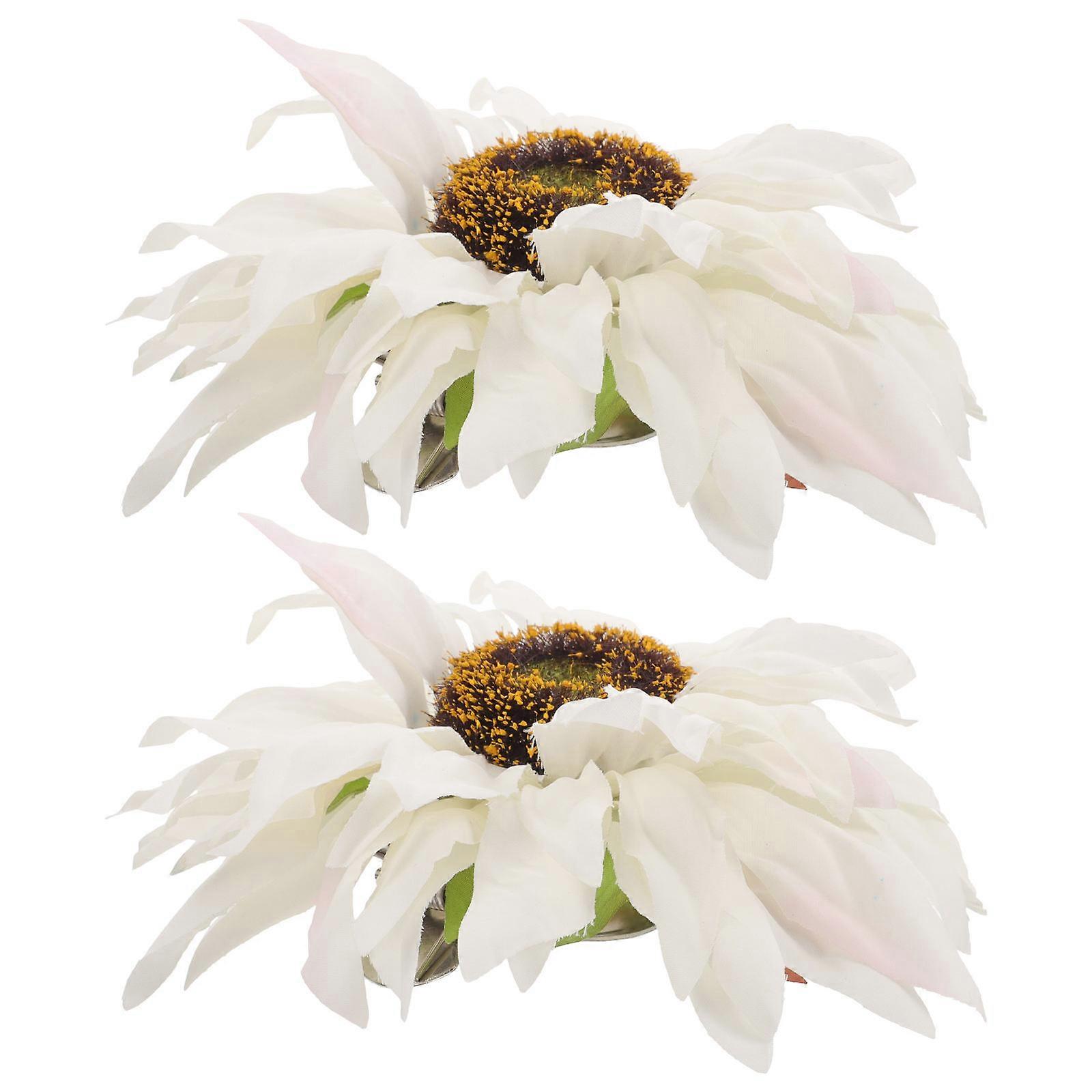 10 Pcs Curtain Tieback Clips Sunflower Decorative Holders For Draperies 6.68x6.68x2.36in Rustic Design Holding Drapes