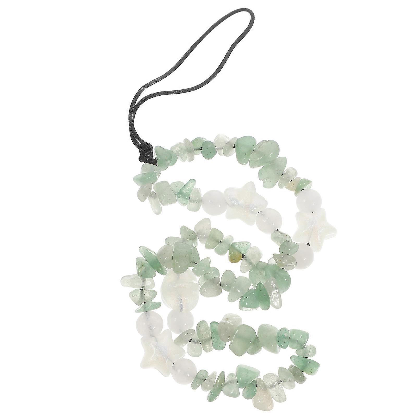 Crystal Stone Phone Lanyard 4Pcs Multi Beaded Design For Daily Use Prevent Loss Safety Protection