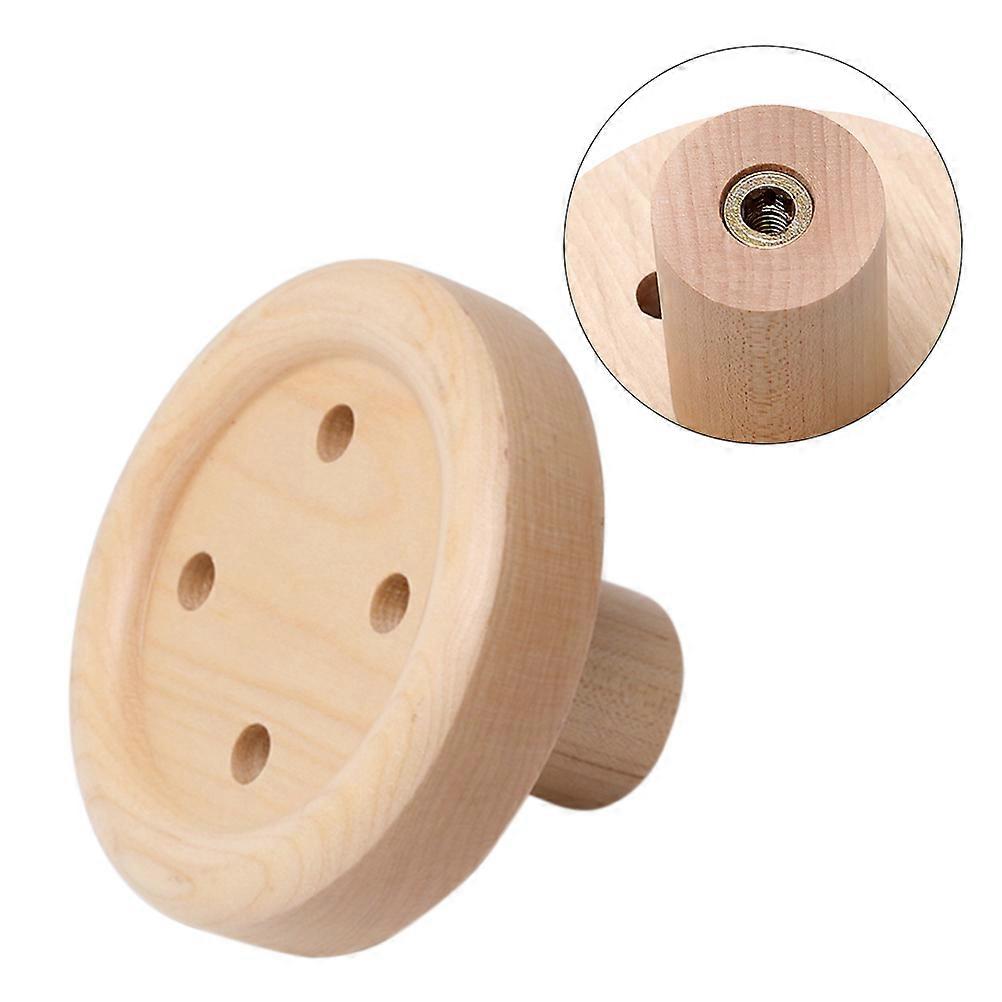 Coat Hook Wooden Button Creative Wall Mounted Hook for Hanging 2Pcs
