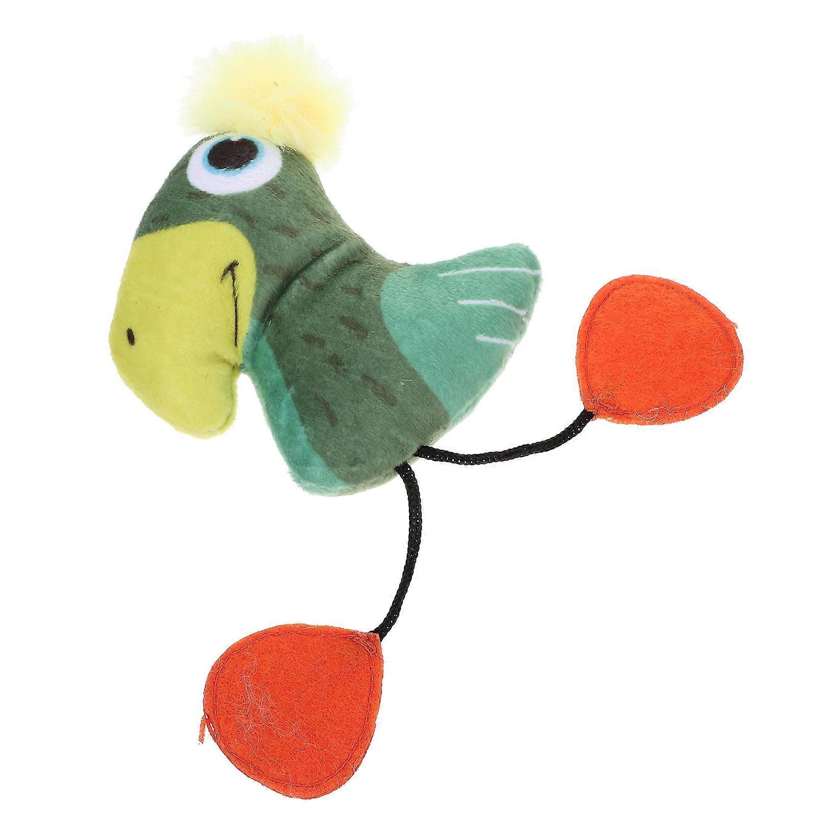 Cartoon Catnip Toy Plush Cat Teething Toy for Play 4Pcs Cute Cat Teasing Toys