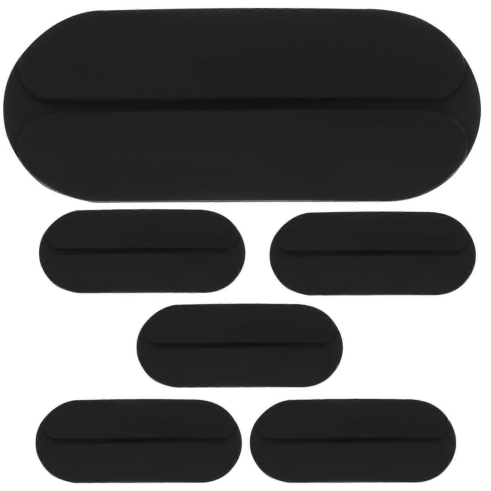 Shoulder Push Up Pads Silicone Shoulder Pads for Women Use 6Pcs Black