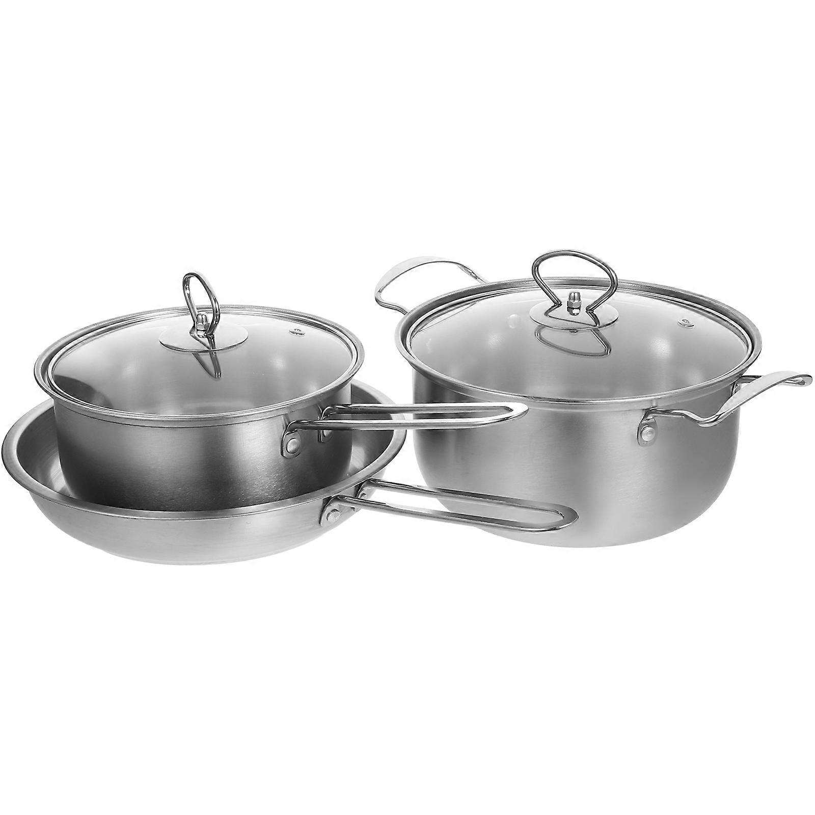 Stainless Steel Kitchenware Set Cooking Pan for Home Use 1Set