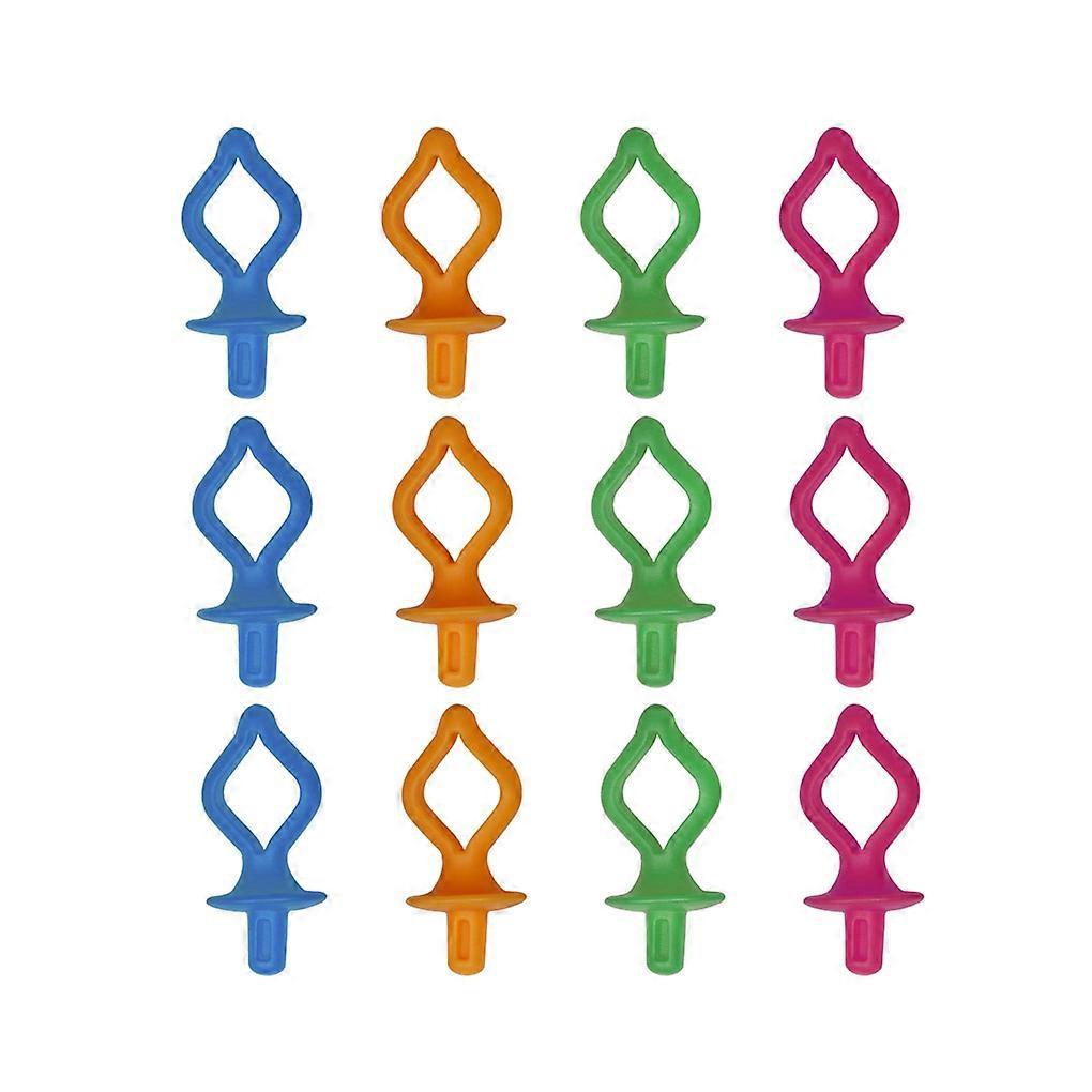 12pcs Thread Bobbin Clips Silicone Thread Spool Huggers Sewing Machine Bobbin Clamp Random Color