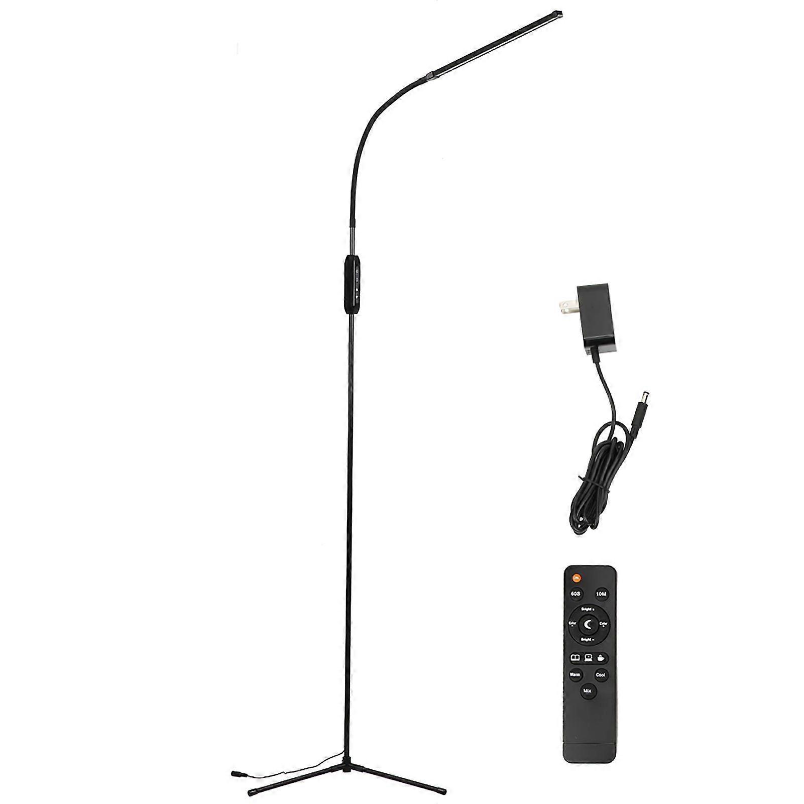 12W Black Floor Light Modern LED Remote Control 3Fork Base Floor Light 110240VUS Plug
