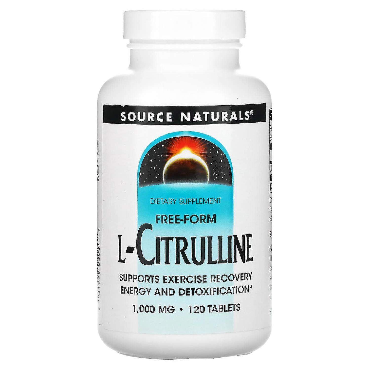 Source Naturals, L-Citrulline, Free-Form, 1,000 mg, 120 Tablets